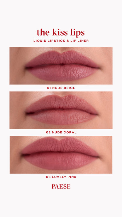 PAESE | The Kiss Lips Liquid Lipstick